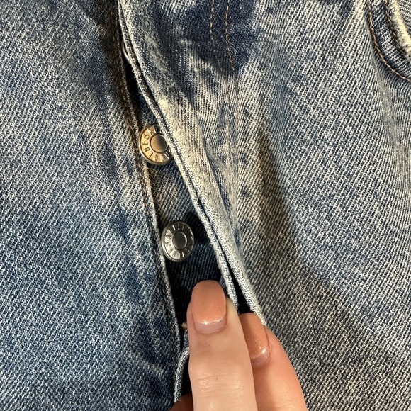 AGOLDE‎ Fen High Rise Relaxed Taper Button Fly Blue Jeans in Wander Size 26 NWT - Picture 8 of 16